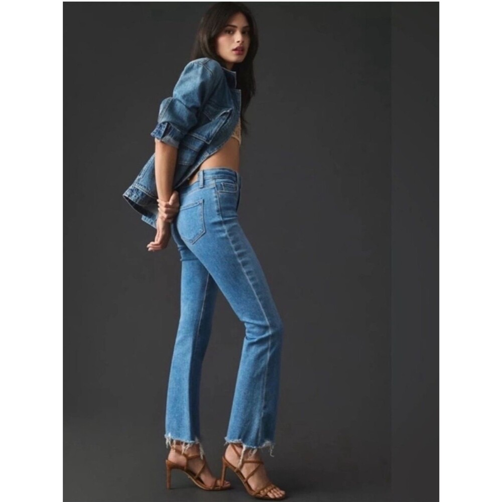 PAIGE Claudine High Rise Ankle Flare Jeans in Darline with Siesta Hem 28